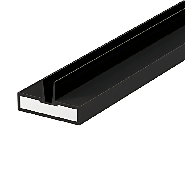lorient centre twin fin seal in black