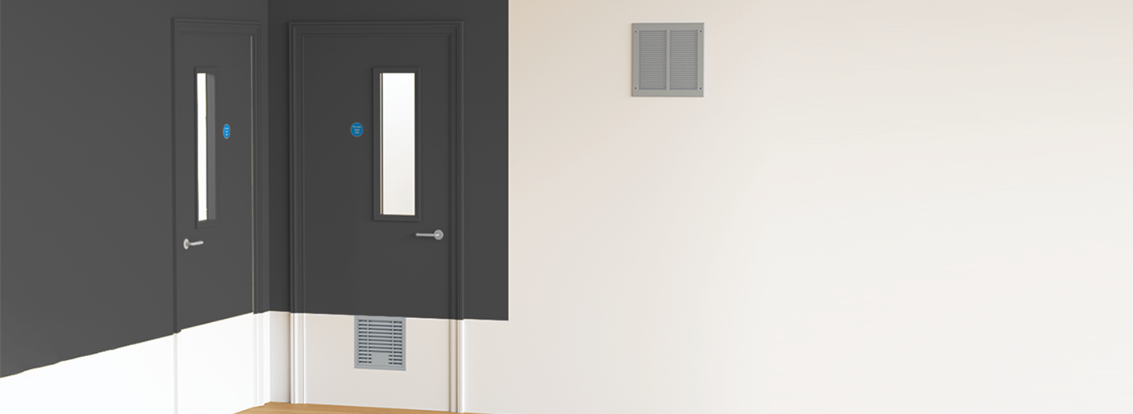 blog_header_can_you_put_a_vent_in_a_fire_door air transfer grilles in wall and door