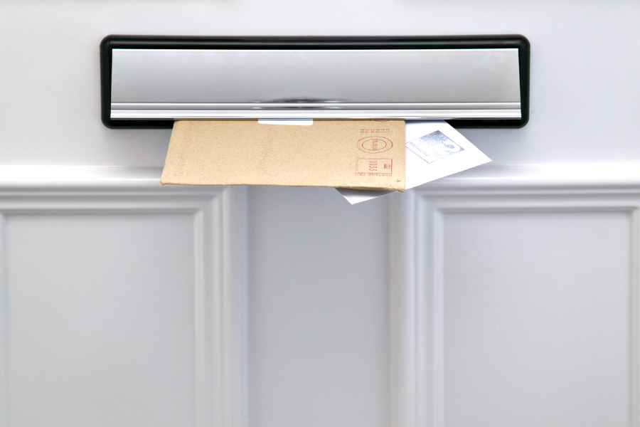 letters through intumescent letterbox