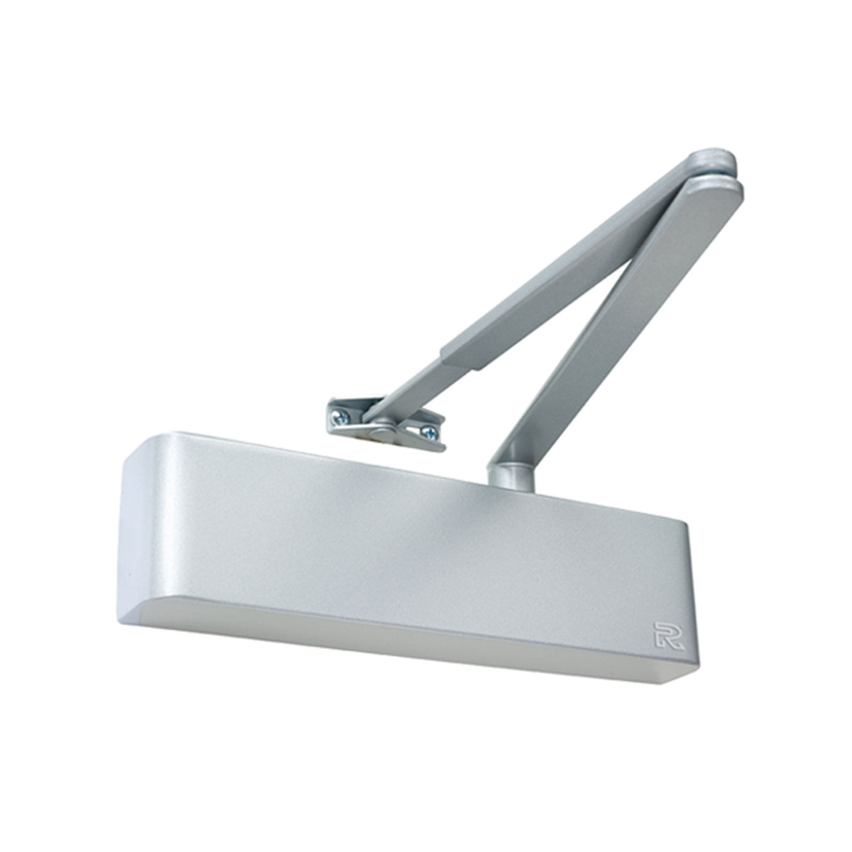 Rutland silver fire door closer