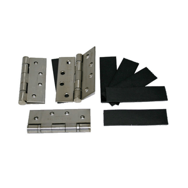 Intumescent hinge pads