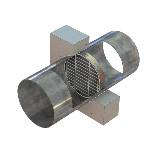 LVC40 air transfer grille in duct