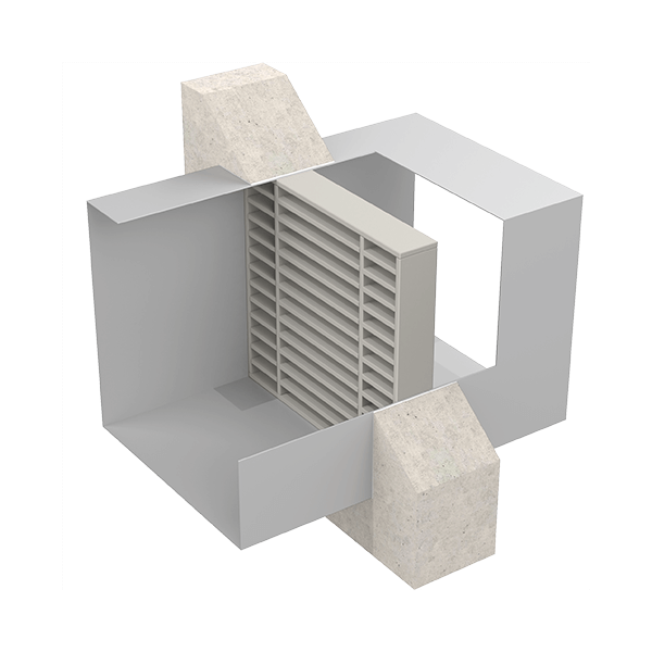 LVV40 intumescent grille