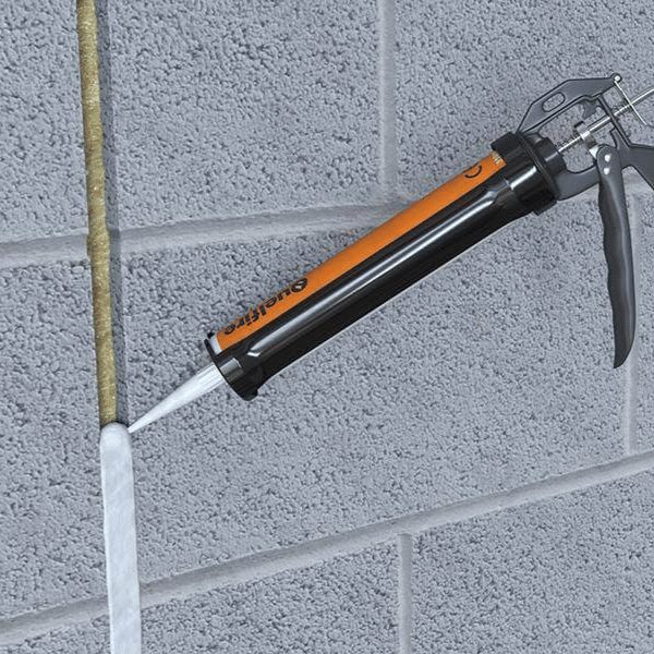 Quelfire sealant being used on wall