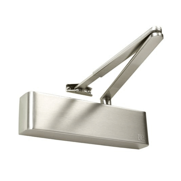 Rutland satin nickel door closer