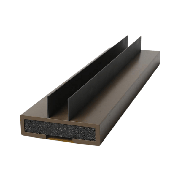 twin fin 15mm in brown