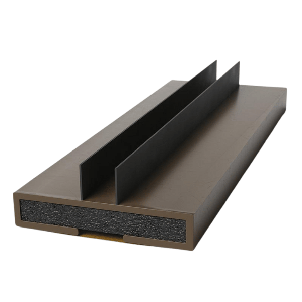 twin fin 20mm in brown