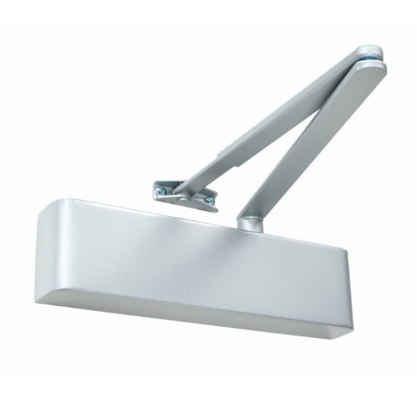Silver Rutland TS5204 door closer with cover