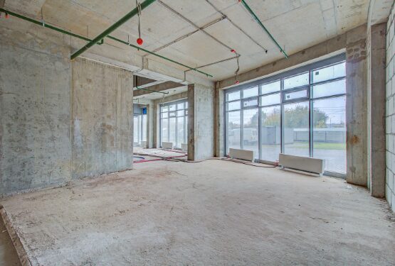 Building site with bare walls