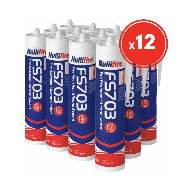 Nullifire FS703 Fire Rated Silicone sealant (Pack of 12)