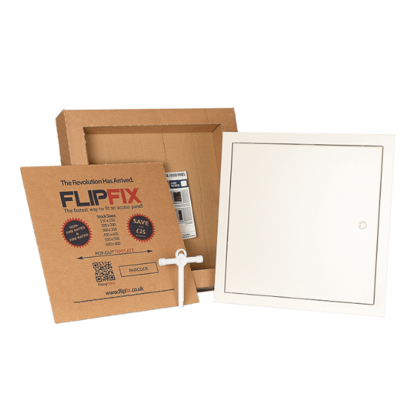 flipfix metal door access panel with packaging