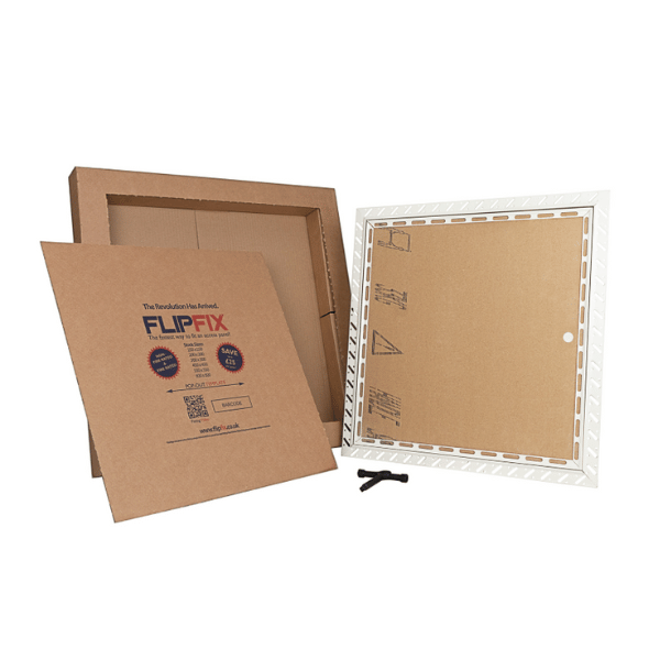 flipfix plasterboard access panel with packaging