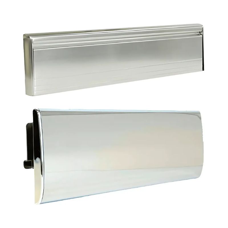 UAP satin chrome internal and external letterplates