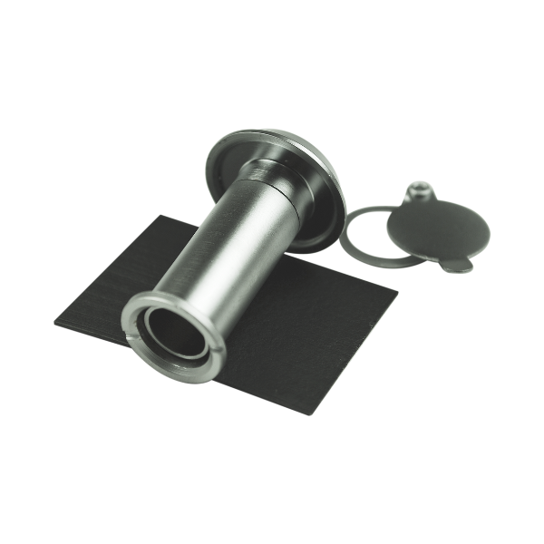 satin chrome door viewer