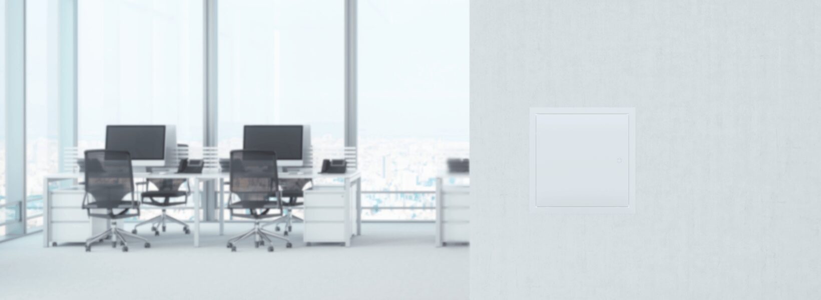 Advice_Centre_Blog_Header_fire_rated_access_panel access panel on office wall