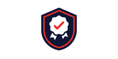 Shield with tick