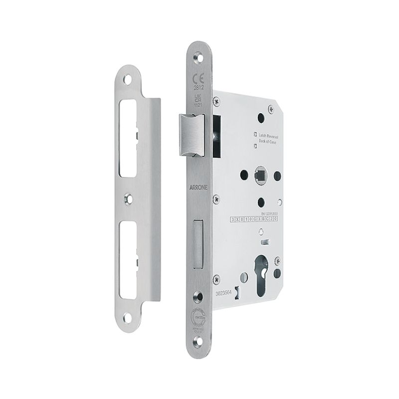 Zoo Hardware Vier Din Latch - Backset 60mm - ZDL0060LSS