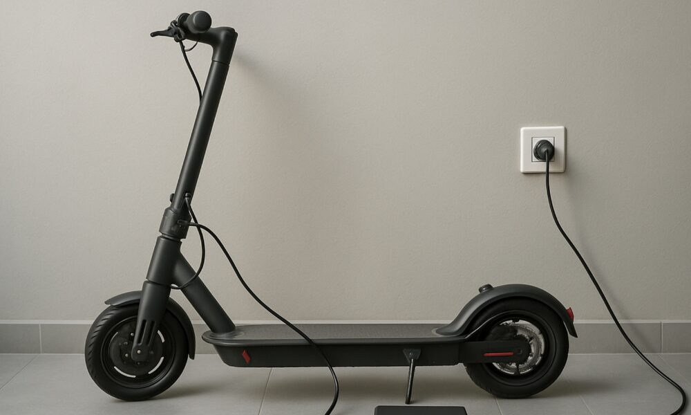 E-scooter on charge