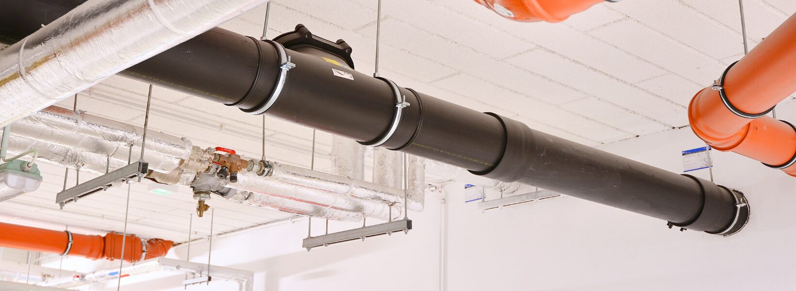 Pipes in ceiling