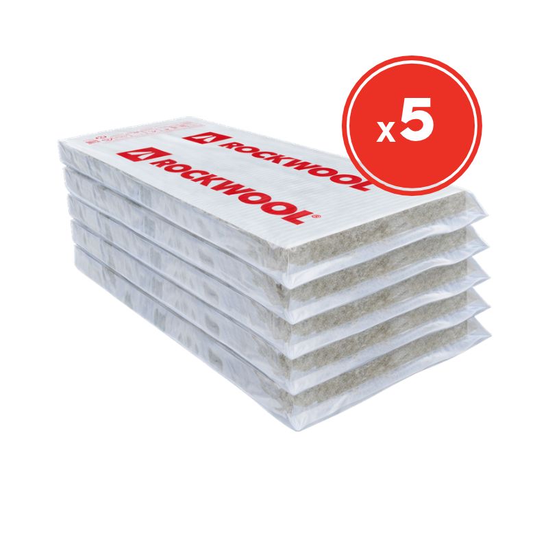 Rockwool FirePro CB50 Ablative Coated Batt 1200 x 600 x 50mm (Pack of 5)