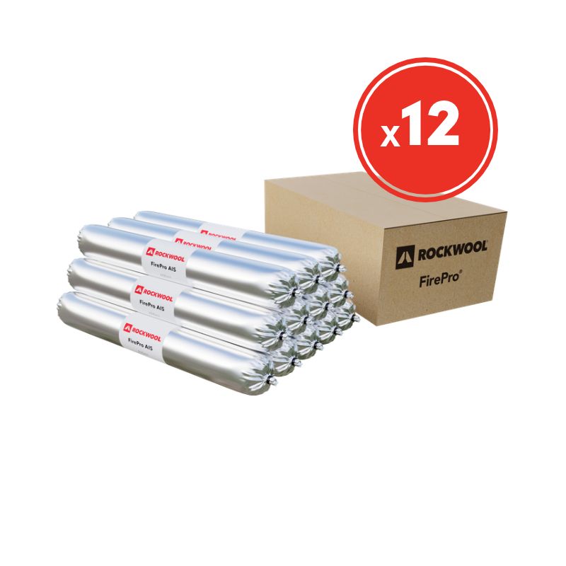 Rockwool FirePro AIS Acoustic Intumescent Sealant 600ml Foil (Pack of 12)
